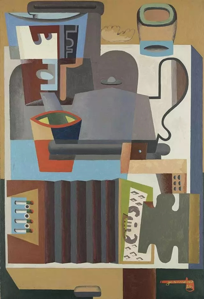 勒·柯布西耶, 手风琴、玻璃水瓶与咖啡壶，1926